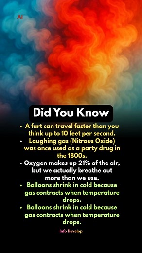 92K views · 362 reactions | Unbelievable Gas Facts You Never Knew #science #facts #trend #DidYouKnow #short #education | Info Develop | Facebook