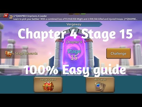 Lords mobile Vergeway Chapter 4 Stage 15 easiest guide