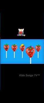 The Finger Family Strawberry Cake Pop Family Nursery Rhyme | Strawberry Cake Pop Finger Family Songs
