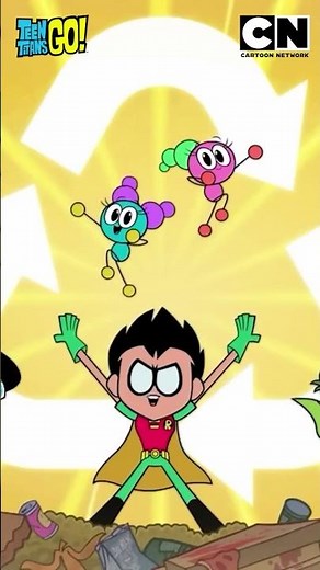 The Power of Recycling vs. Toxic Waste!♻️💥| Teen Titans Go🤩| #shorts | ‪@cnindia‬​