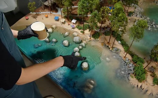 【场景模型——超逼真水面 \u002F 太浩湖美国微缩模型博物馆 】【Minibricks craft】