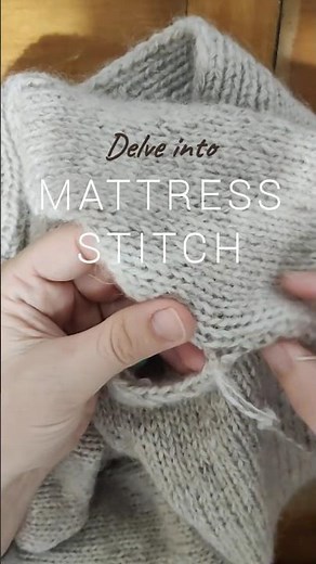 Mattress Stitch Seaming #knittingtechniques