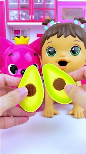 Minnie Mouse & Pinkfong Eats Avocado Toy | Satisfying ASMR Miniature Toy With Subeo Unboxing Toys