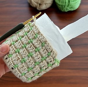 VERY NICE IDEA !😍How to make a very useful crochet napkin holder ✔ Tığ işi şahane peçetelik yapımı. | Crochet knitting love