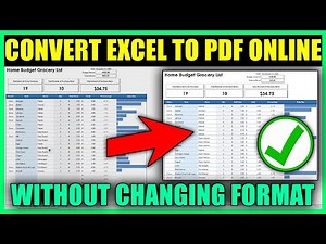 Convert Excel to PDF online free without losing formatting 2023 || xlsx to PDF
