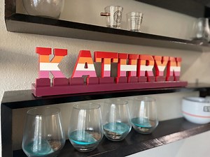 Custom Personalized 3D Wooden Tabletop Standing Sign | Your Design on Any Name, Word, or Phrase - Etsy