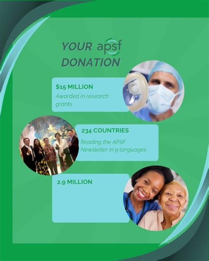 Did you know? 👉🏿APSF has awarded over $15 million in grants for patient safety.