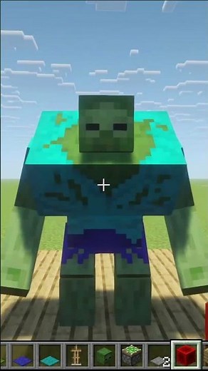 How to make a mutant zombie in minecraft🤯🤯 #minecraft #minecraftchallenge #minecraftshorts #gaming