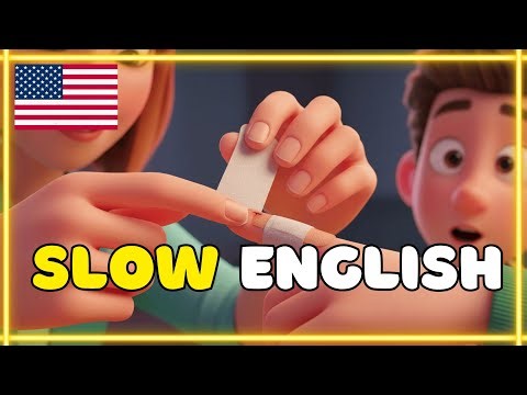Slow English Conversation For Beginners (A1 & A2) | A First Aid Conversation