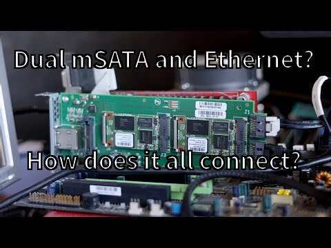 Dual mSATA Boot card with Ethernet, how does it all connect?