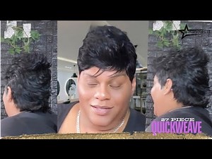EASY 27-PIECE PIXIE SHORT MULLET QUICKWEAVE CUTTING and STYLING Visual TUTORIAL"