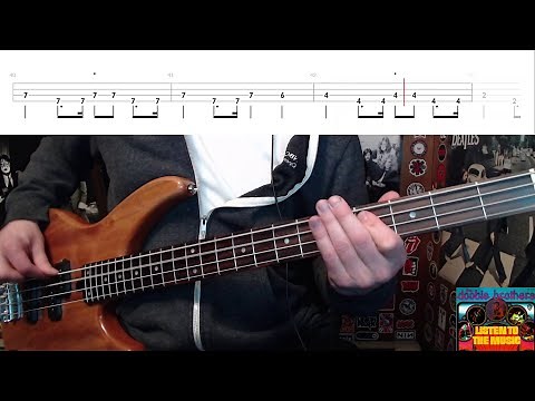 Listen To The Music by The Doobie Brothers - Bass Cover with Tabs Play-Along