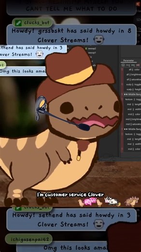 Clover 🍀🐮 | customer service clover isn't real. she can't hurt you . #streamer #twitch #youtube #vtubers #vtuber #vtube #art #animation2d #artist... | Instagram