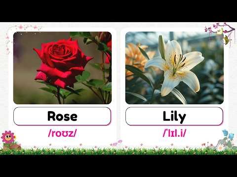 Learn 100+ Flowers Vocabulary In English | Flower Names in English With Pictures | Popular Flowers