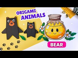 Origami Paper Bear | DIY How To Make A Bear