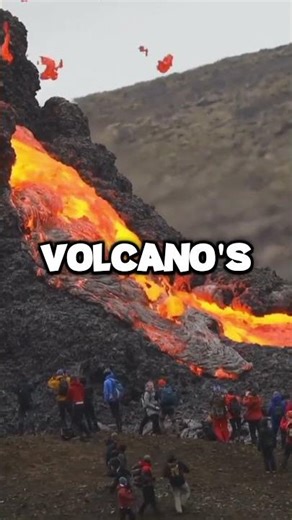 💙 BLUE LAVA! 😱 THIS VOLCANO Is Erupting And WHAT CAME OUT Was UNBELIEVABLE! 💀 | #shorts #volcano