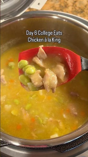 Instant Pot Chicken à la King— College Eats Day 6