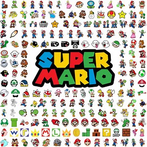 Super Mario Clipart Bundle, Printable Mario Png, Mario, Cliparts Png Videogame Mario, Mario Clipart, Cricut Cut File, Instant Download - Etsy