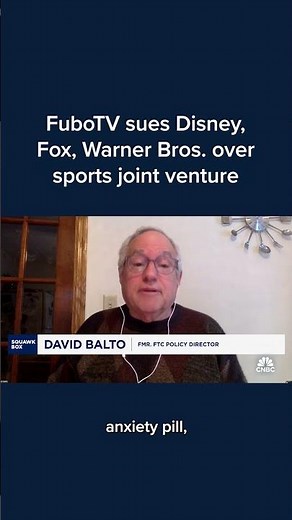 FuboTV sues Disney, Fox, Warner Bros. over sports joint venture #Shorts