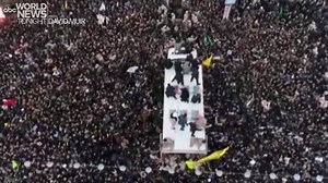 39K views · 626 reactions | SOLEIMANI MOURNED: Aerial footage shows a massive crowd of Iranians in the streets of Mashad as a funeral procession carrying the casket of military commander Qassem Soleimani snaked through the city and tension between Iran and the United States continues to escalate. https://abcn.ws/2MZiLCW | ABC World News Tonight with David Muir | Facebook