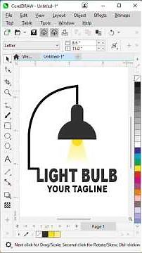 LED Logo Design in CorelDRAW: A Step-by-Step Guide | CorelDRAW Tutorial | Logo Design #shorts #logo