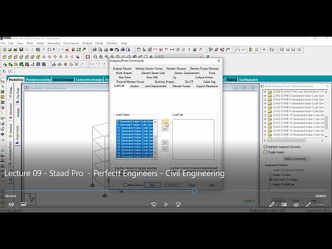 Staad Pro Lecture-9 - Staad Output File Read and Beam Or Column Reinforcement Data.
