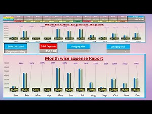 Create Visual Expense Tracker in Excel | Charts & Graphs Included