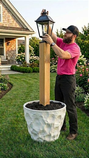 Perfect Garden Decor in 5 Minutes! 🌸 DIY Planter Lantern #garden #gardening #diy