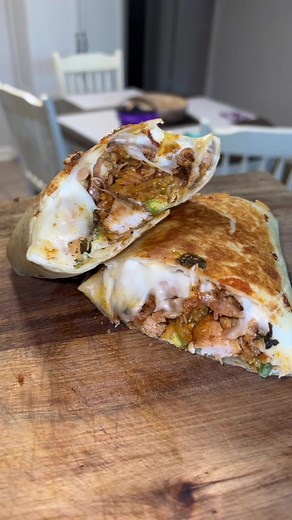 Chicken Burritos for dinner😋 @OLIPOP #olipoppartner #foryou | chicken