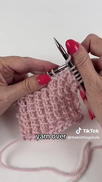 Knit Bamboo Stitch: A Simple Two-Row Repeat