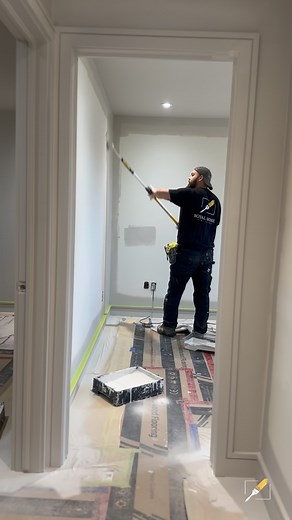 Emerald paint for a gem of a finish. Using a Colour match through Sherwin Williams OC-28.  . . . #paint #painter #satisfying #sherwinwilliams #renovation #benjaminmoore #interiordesign #inspo #construction #tools #toronto #gta #housepainting #homepainting #mississauga #oakville | Royal Home Finishing | Facebook