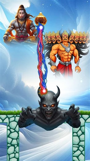 🙏 Jay Jay Hanumanji ❌ Ravan 💥 Ravan hu main song 💤 #shorts #youtubeshorts