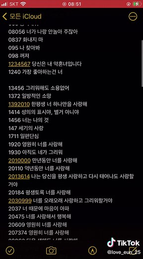 중국 숫자 암호 모음집 커뮤 숫자암호 컬렉션