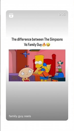 The different between the Simpsons vs Family Guy