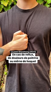 En cas de reflux, de difficulté à avaler ou à déglutir, ou en cas de hoquet. Masser plusieurs minutes ou exercer des tapotements. #sante #santenaturelle #acupression #mtc #acupuncture | One drop Naturopathie