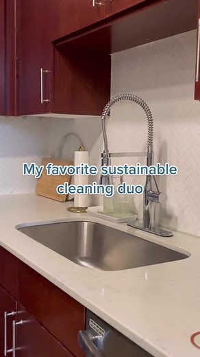 A sustainable cleaning duo thats both sustainable and powerful without compromise 😌 #cleaningtiktok #ecofriendly #sustainability