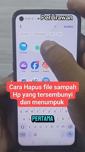1.2M views · 5.3K reactions | Cara hapus file sampah tersembunyi dan menumpuk di hp android #tutorial #tipsandroid #hapusfilesampah | Peri Irawan | Facebook