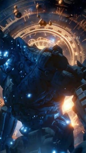 Cyber God Emerges From Time Portal | Mechanical Deity Awakens | Sci-Fi Fantasy 4K