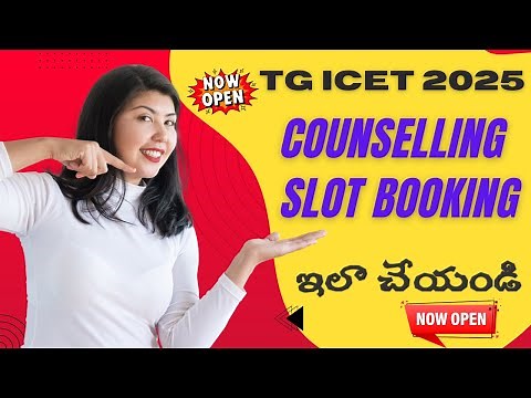 TG ICET 2025 Slot Booking Process | Counselling Started | Hurry up