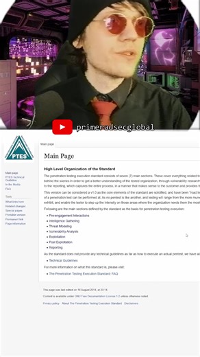 The penetration testing execution standard phases #ptes #cybersecurity #twitch #fyp