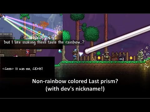 Changing some Terraria weapon's color... by character name?