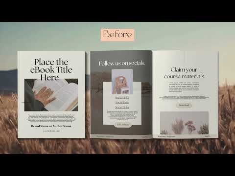 Before & After: Editable Canva Templates from Our Shop