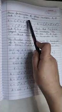 prime factorization of three number ABC is given below..#maths #irrationalnumber #realnumber #maths