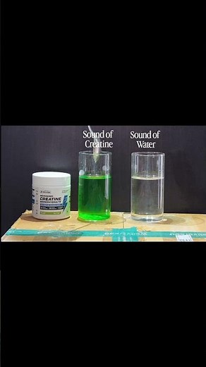Sound of Creatine vs Sound of Water — Can You Tell the Difference? 🔊