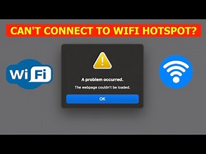 *SOLVED* CAN NOT CONNECT TO WIFI HOTSPOT? WEBPAGE CAN NOT BE LOADED ERROR! (for Apple Devices)