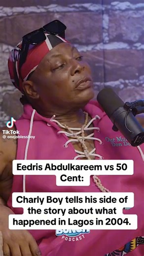 "To Eedris matter I dey where I dey do my hair my phone con ring the first thing way I hear na oga come airport then dey k!ll your boy o, waything happen say na so 50cent bodyguard take beat am, my head don scatter na so I take leave everything way I dey do straight to the airport"______Charly boy tell his own side of the story between 50cent and Eedris Abdulkraeem