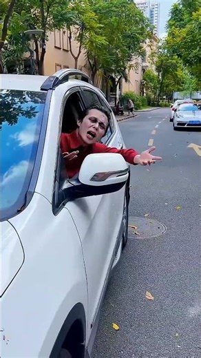 The Puppy Hid Under The Car Wheel, And The Clown Didn't Notice! #Clown #Angel