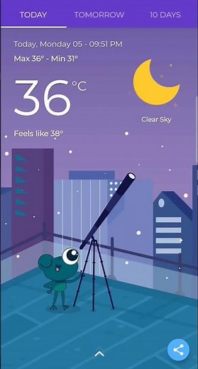 The Frog: Weather app
