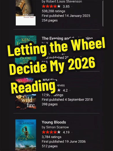 In 2026, I'm attempting to read 100 books....and none of them are my choice. Every spin decides my next read - or triggers a Plot Twist. Day 1 starts January 1st 🗓 #booktok #readingchallenge #bookchallenge #tbr #2026
