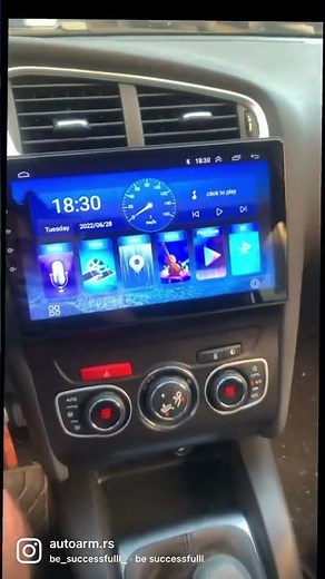 Installation of Citroen C4 Multimedia Android Navigation